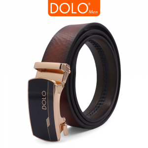 Dây lưng DOLO da bò cháy mặt dolo - DLB06