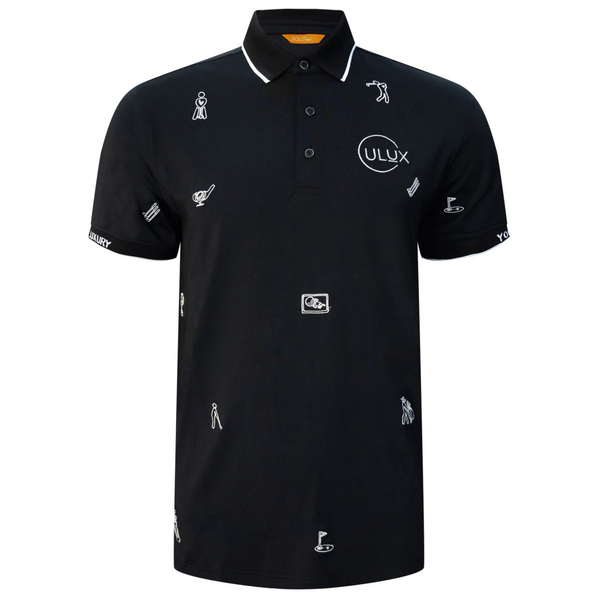 Áo Golf ULUX thêu hoạ tiết - UAG06