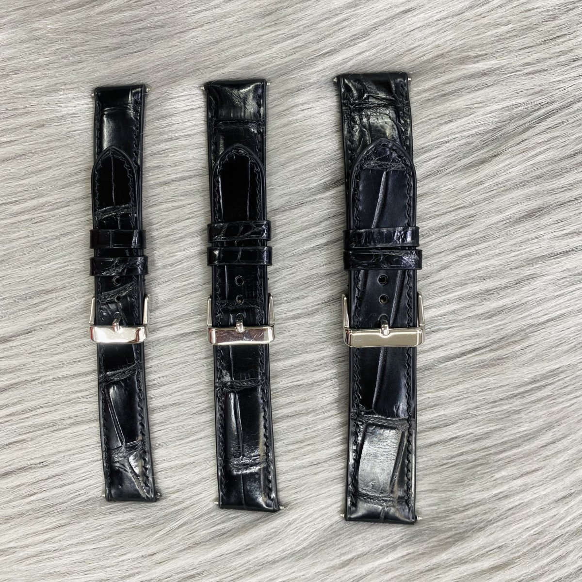 DÂY ĐÔNG HỒ DOLO DA CÁ SẤU HANDMADE - DDH01