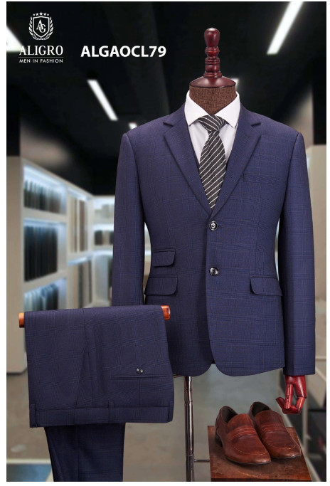 Quần CL kẻ caro xanh navy